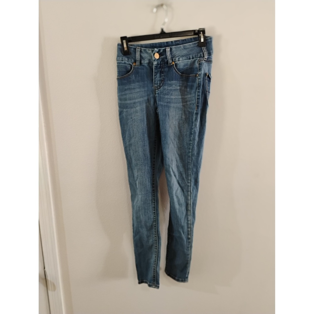 Seven7 Womens Skinny Jeans Medium Wash Denim Size 4 Mid Rise Stretch